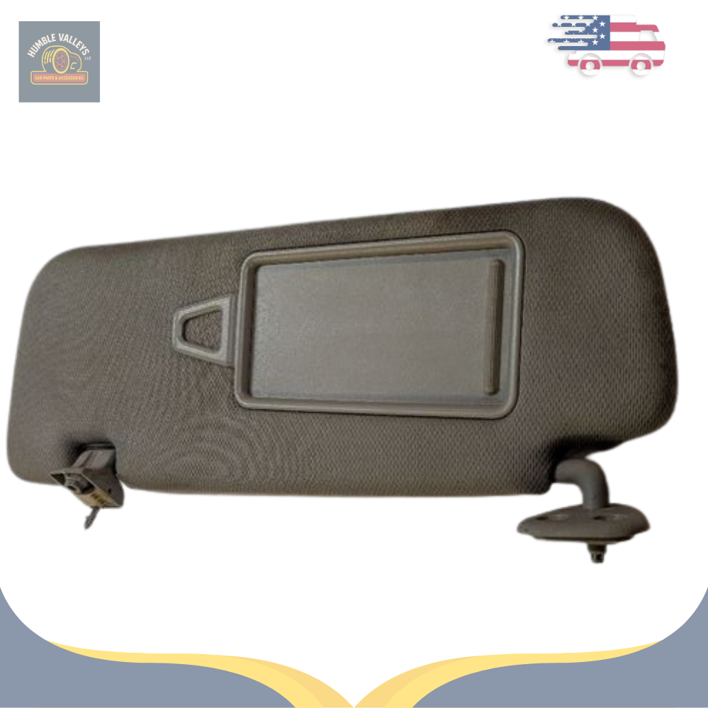 2009–2016 Hyundai Genesis LH Driver Sunvisor Sun Visor with Mirror & Extender OEM — view 2