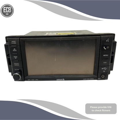 2008–2010 Chrysler Jeep Dodge AM-FM-DVD Radio Display Receiver Satellite Rer OEM — view 1