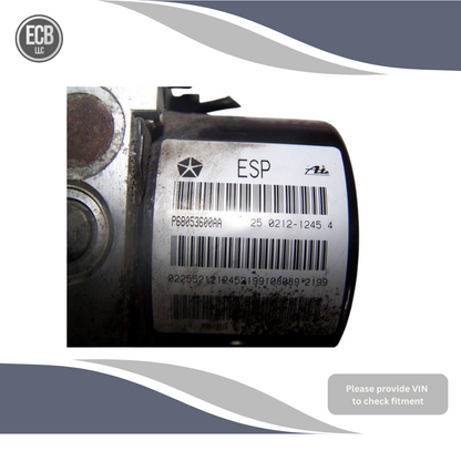 2009–2010 Chrysler Town & Country ABS Anti-Lock Brake Pump Module Assembly OEM — view 2