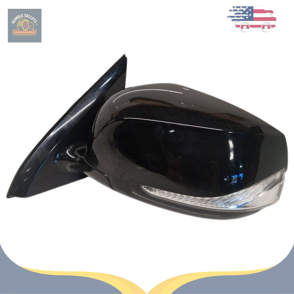 2017–2020 Infiniti QX60 Left Driver Side Door Mirror Assembly Black Power Heated — view 1
