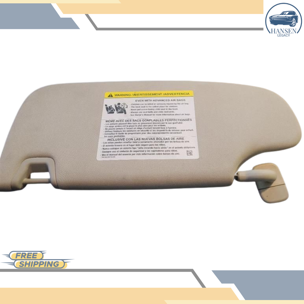 2019 Lincoln Nautilus RH Passenger Sunvisor Sun Visor with Mirror & Light OEM — view 1