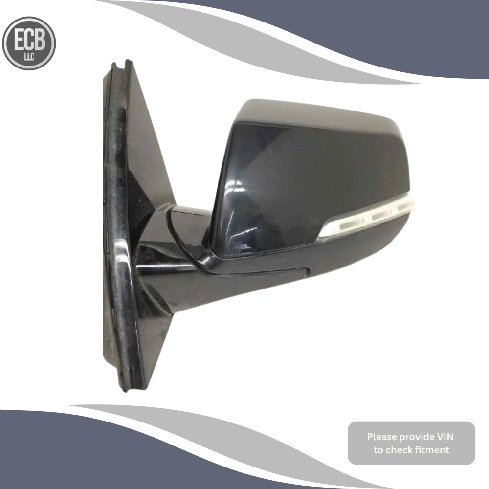 2018–2022 Chevrolet Traverse Left Driver Side View Door Mirror Black OEM — view 2