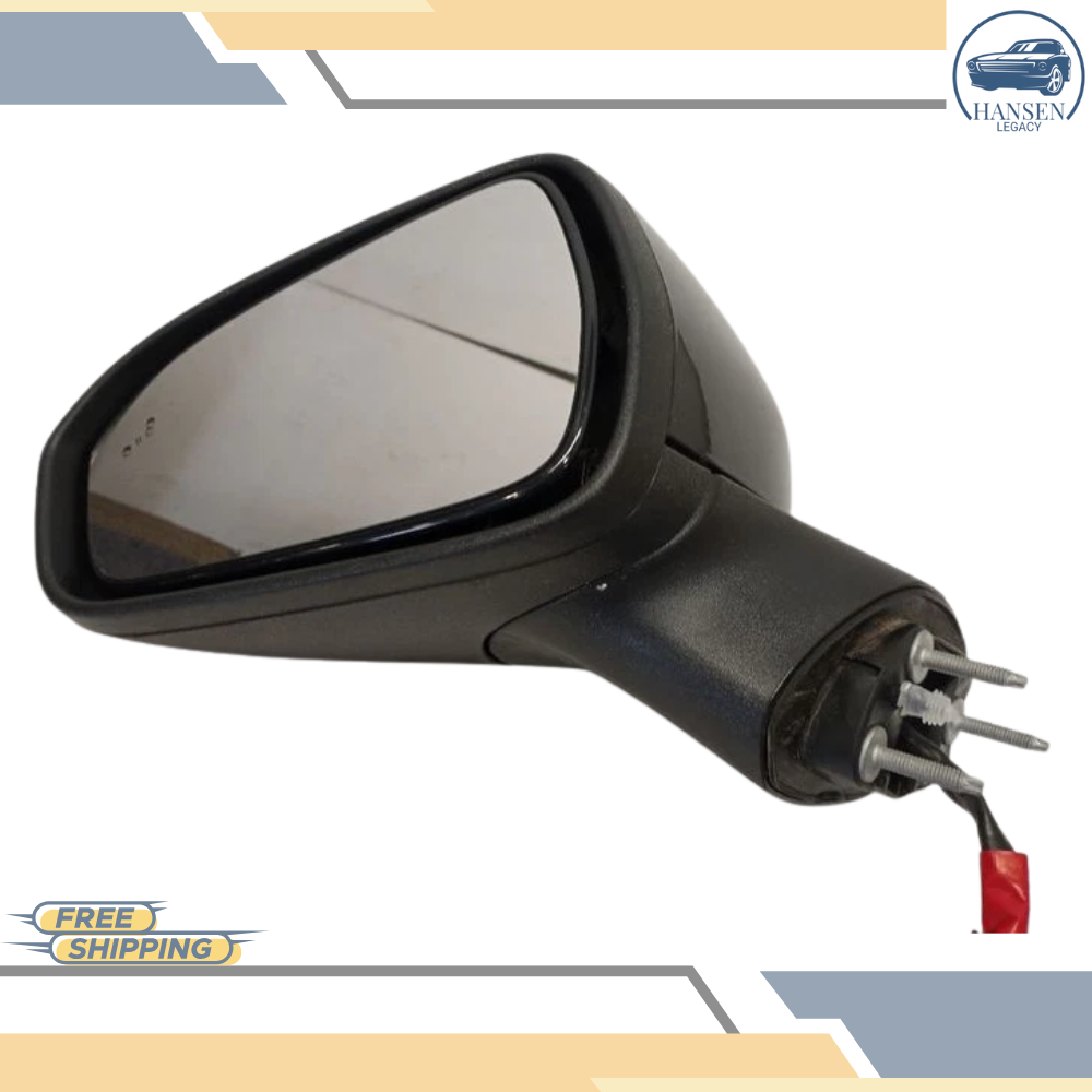 2019–2020 Ford Fusion Left Driver Side View Door Mirror with Blind Spot Black OEM — view 1
