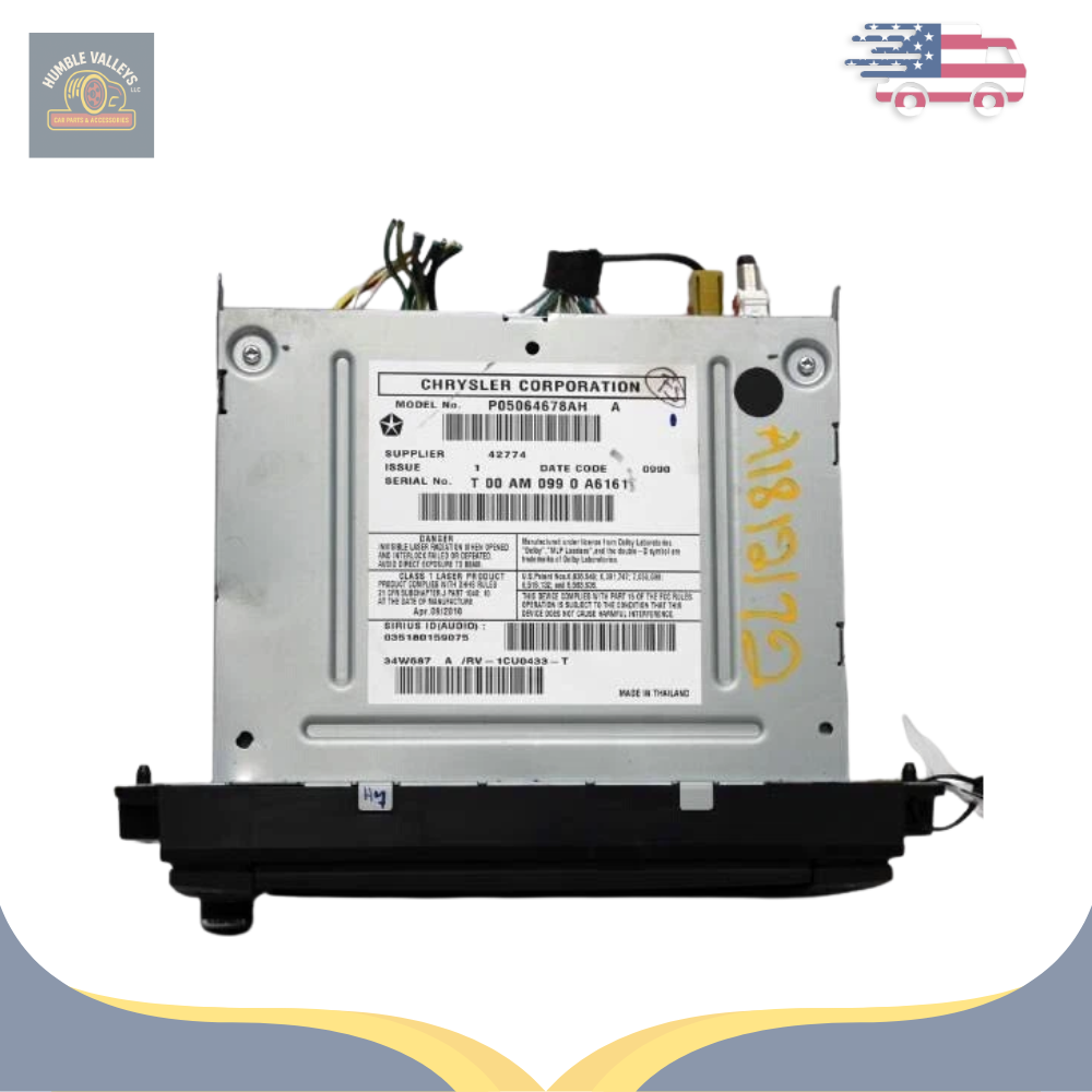 2010–2012 Dodge Ram 2500 3500 Radio AM FM DVD Player Radio Receiver ID RBZ OEM — view 2