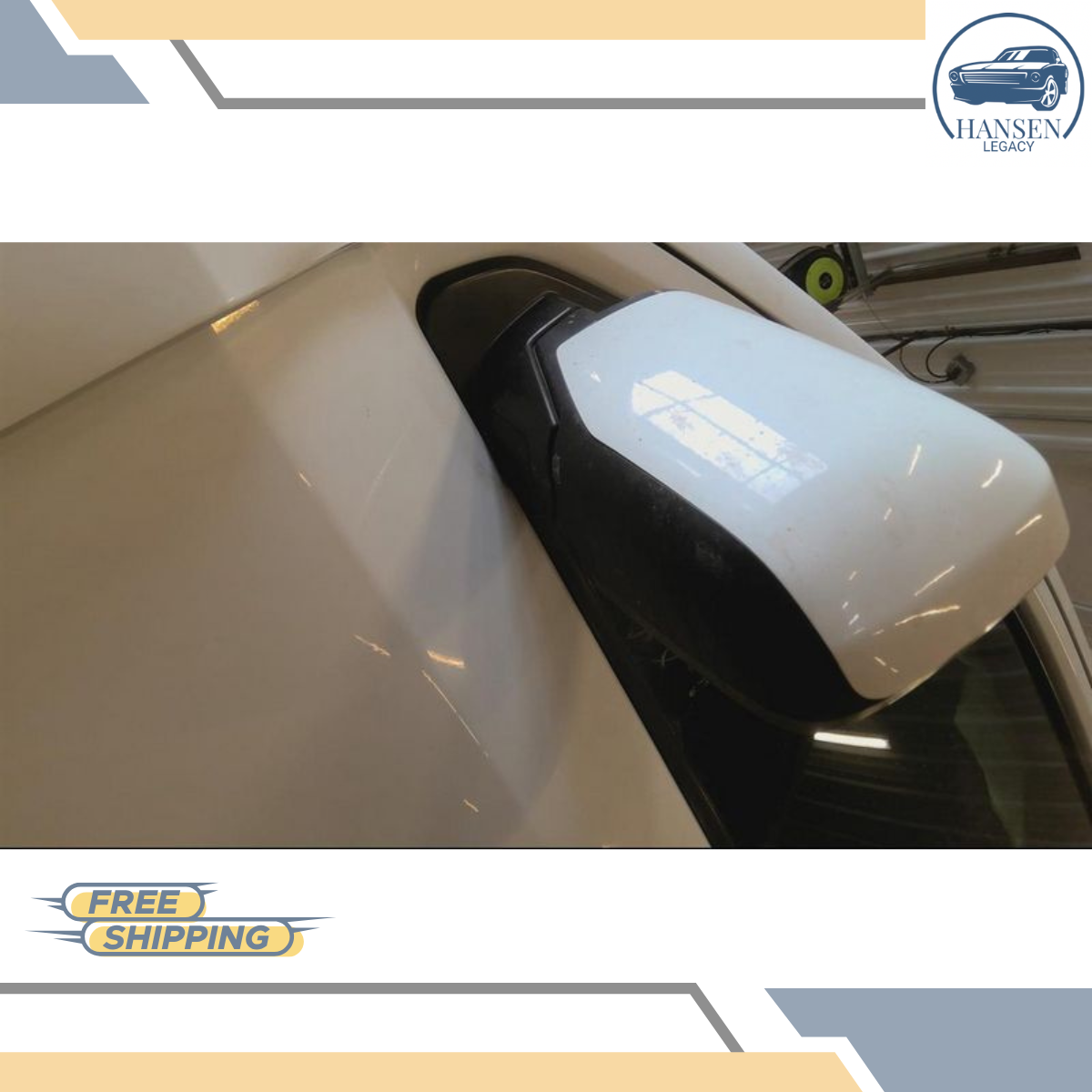 2009–2015 Honda Pilot Left Driver Side View Door Mirror Heated White LH — view 4
