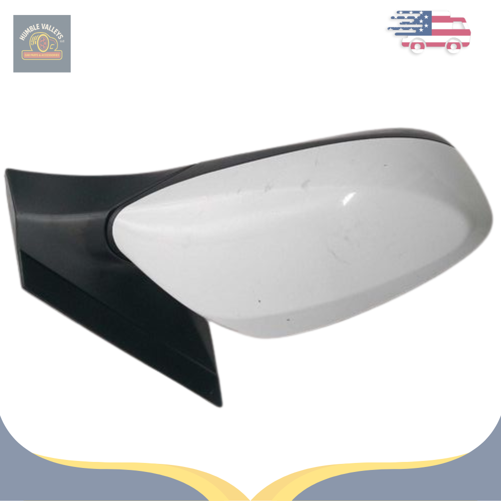 2012–2017 Hyundai Accent Right Passenger Side View Door Mirror White OEM — view 1