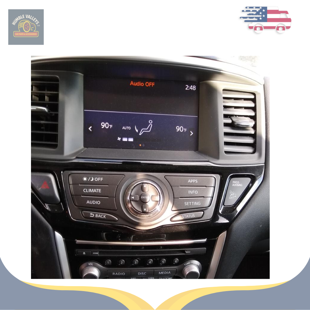 2017 NISSAN PATHFINDER INFINITI QX60 DASH MOUNTED DISPLAY SCREEN without NAVIGATION — view 4