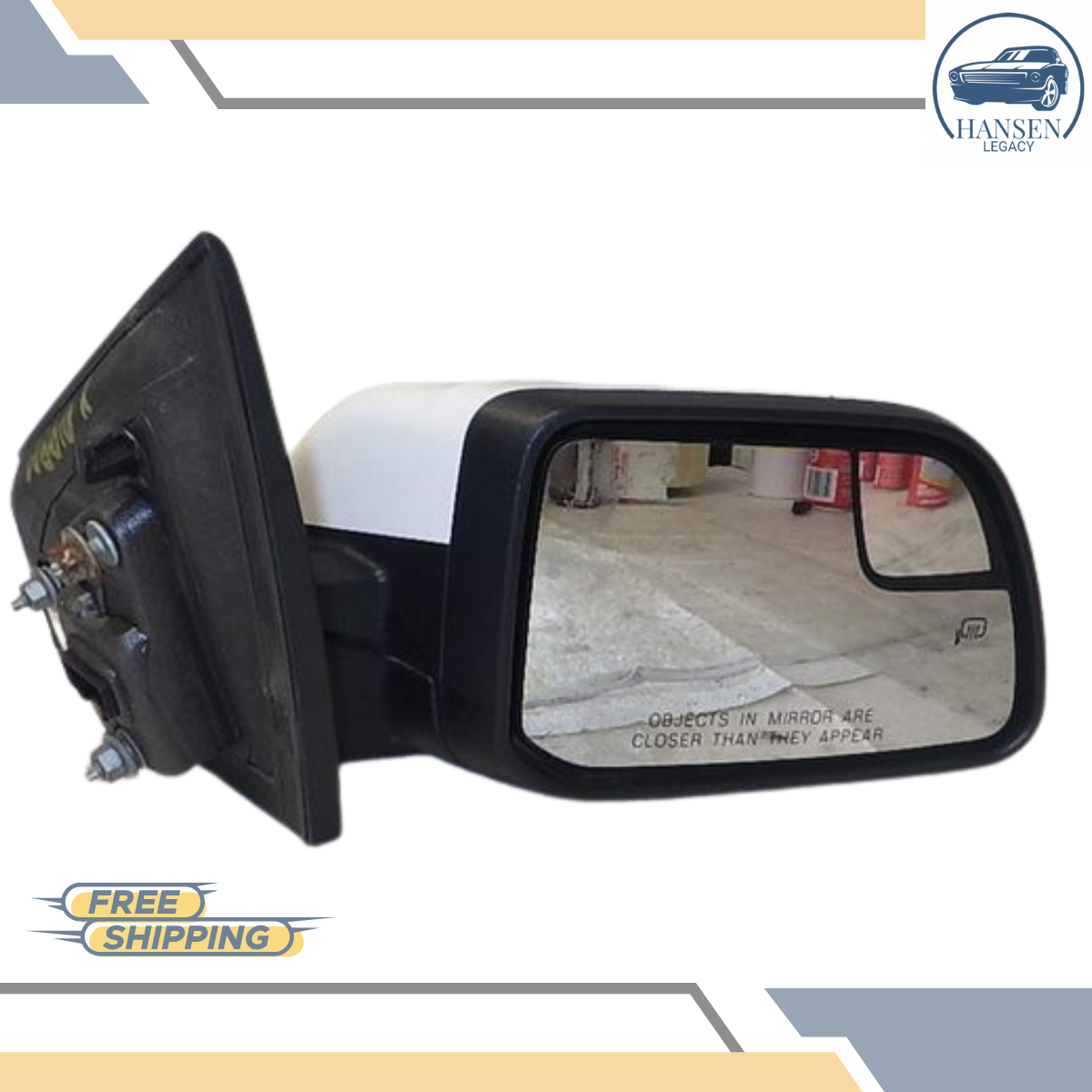 2011–2014 Ford Edge Right Passenger Side View Door Mirror Power White RH — view 4