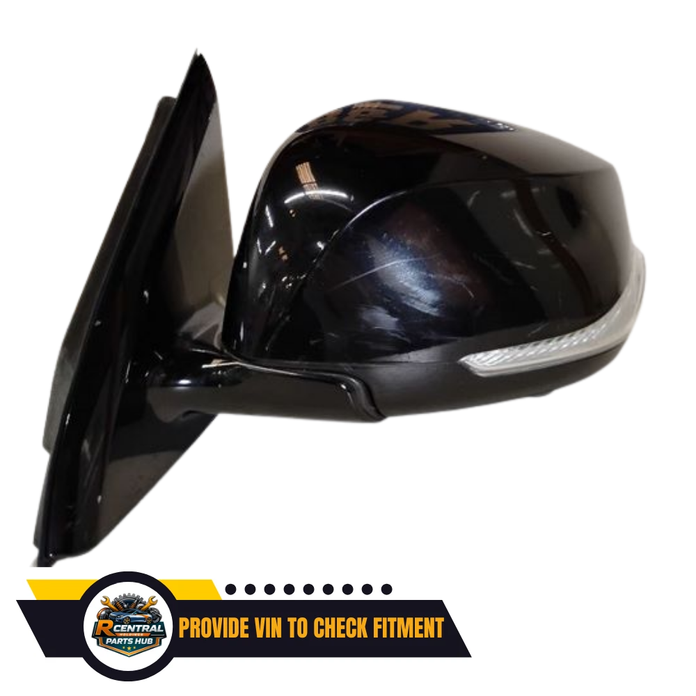 2017–2020 Infiniti QX60 Left Driver Side Door Mirror Assembly Black Power Heated — view 2