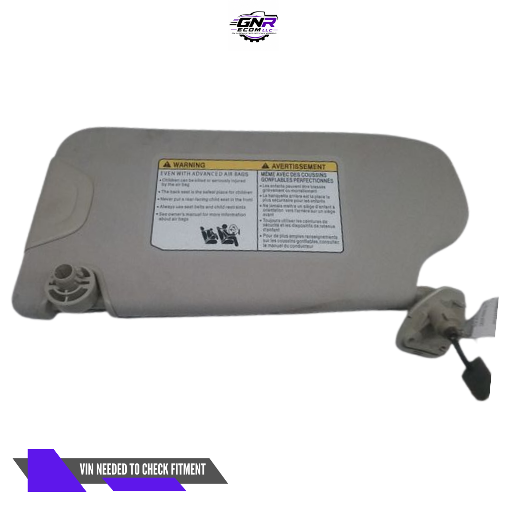 2014–2023 Infiniti Q50 RH Passenger Sunvisor Sun Visor with Mirror & Light OEM — view 2