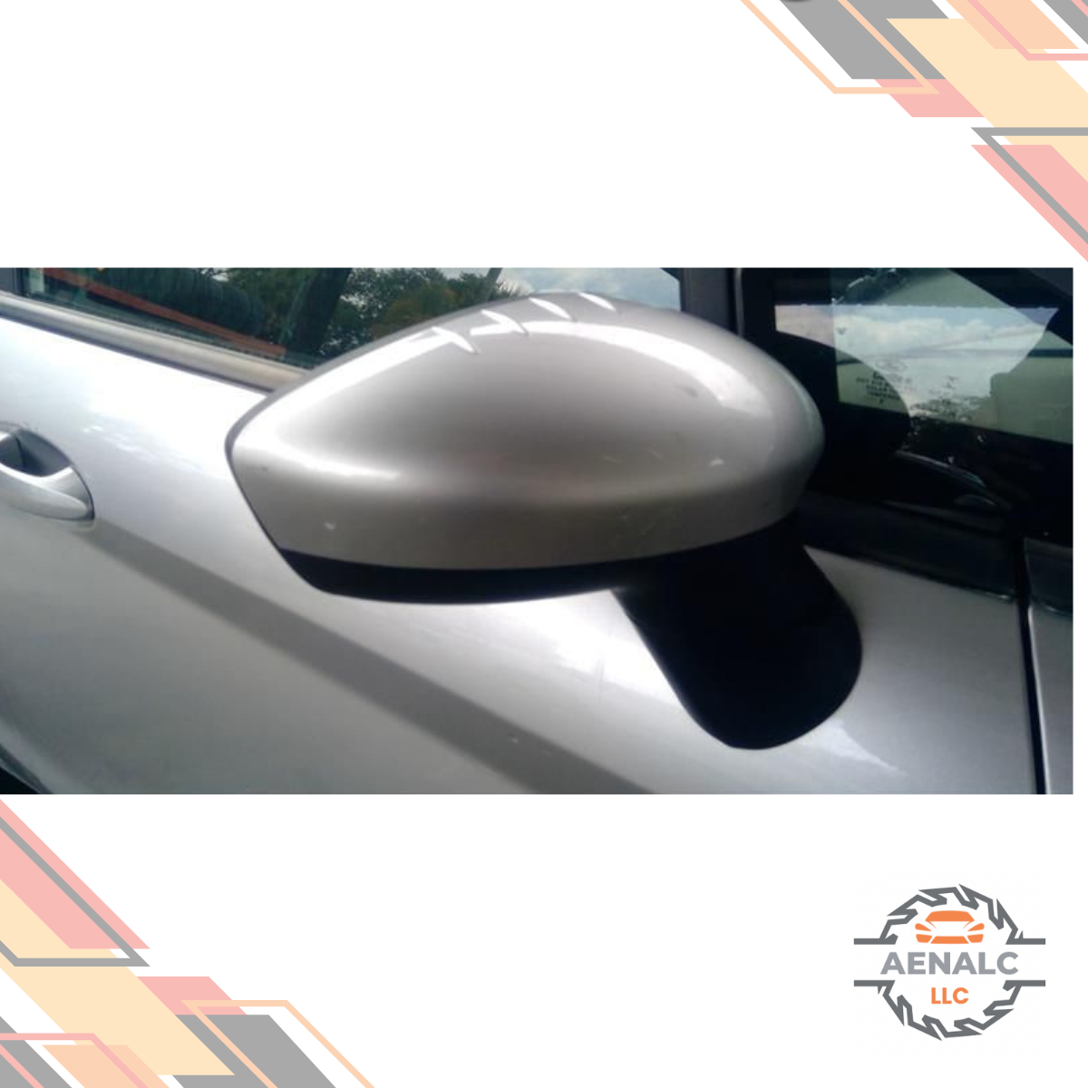 2011–2019 Ford Fiesta Passenger Right Side View Door Mirror Assembly Silver RH — view 1