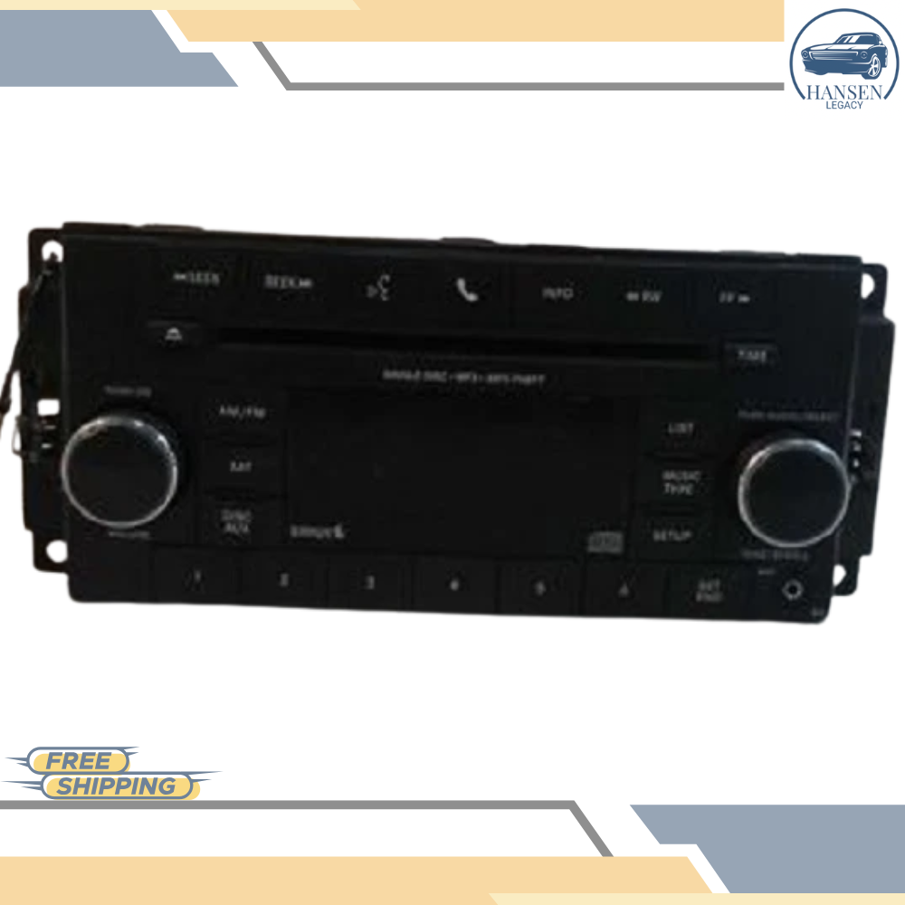 2012–2017 Jeep Patriot MP3 CD with Satellite Radio Receiver Face ID RES OEM — view 1