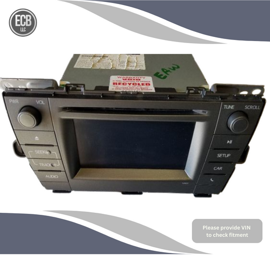 2012–2015 Toyota Prius Radio Receiver Dash Display Screen Monitor OEM — view 1