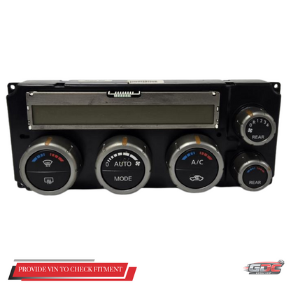 2005–2007 Nissan Pathfinder AC Heater Control OEM — view 1