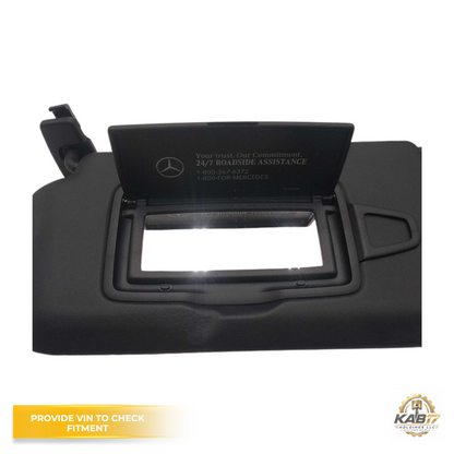 2015–2020 Mercedes-Benz GLA Class LH Driver Sunvisor with Mirror Black OEM — view 2