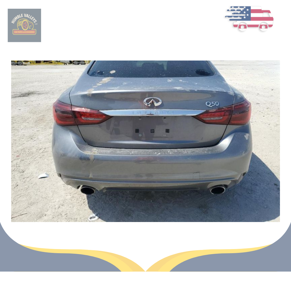 2014–2021 Infiniti Q50 Left Driver Side View Door Mirror Power Gray OEM LH — view 3