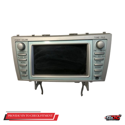 2007–2009 Toyota Camry Hybrid Radio Navigation Sat MP3/CD/DVD Player OEM E7011 — view 1