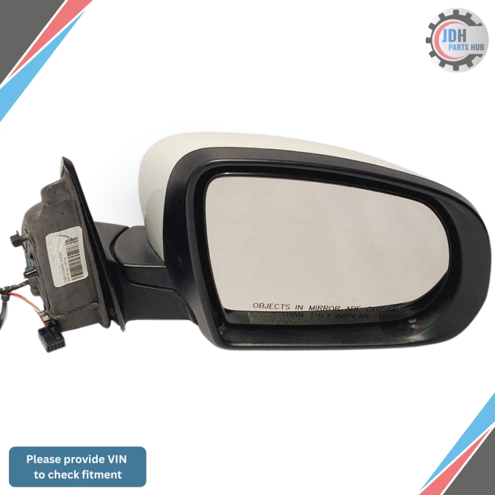2014–2021 Jeep Cherokee Right Passenger Side View Door Mirror Heated White OEM — view 3