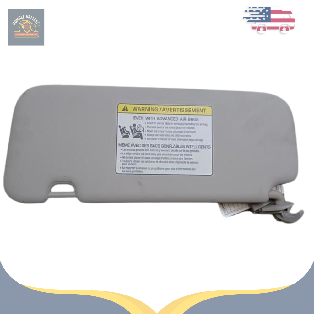 2019–2021 Kia Forte RH Passenger Sunvisor Sun Visor with Mirror OEM — view 2