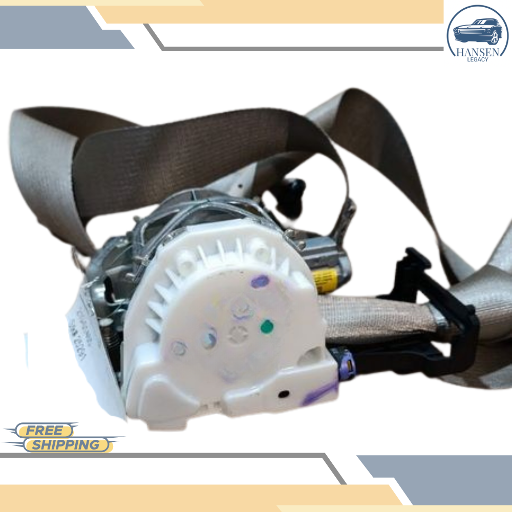 2013–2014 Ford Edge Front Left Driver Side Seat Belt Retractor Assembly Gray — view 3