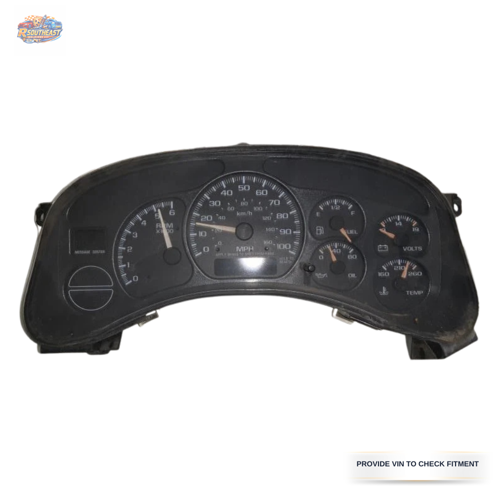 2000–2002 Chevrolet Tahoe Speedometer Speedo Cluster MPH OEM — view 1