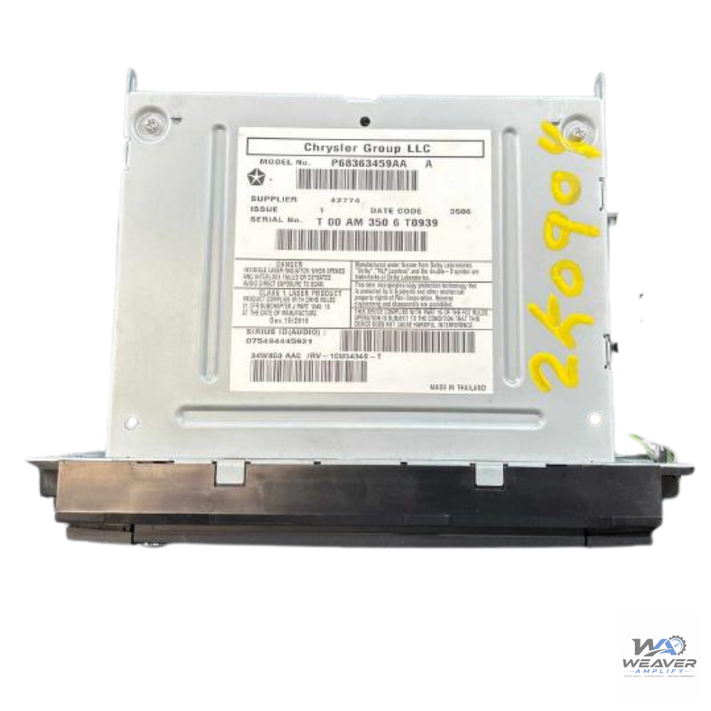 2013–2019 Dodge Caravan AM FM CD Satellite Radio Receiver RBZ OEM — view 5