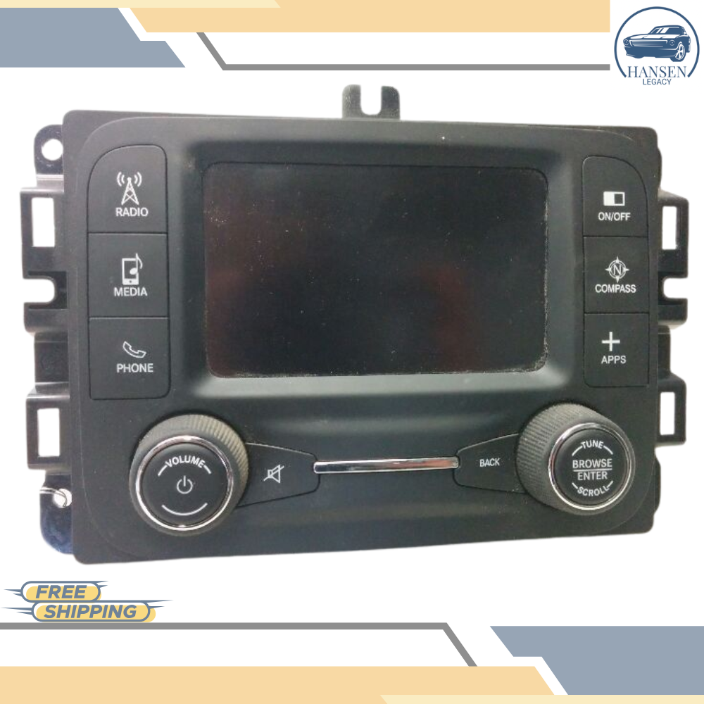 2015–2017 Jeep Renegade AM FM Radio Receiver With Display Screen OEM — view 1