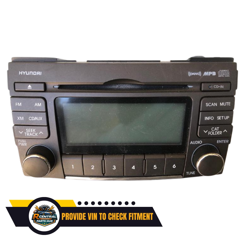 2009–2010 Hyundai Sonata Radio Receiver Display AM FM CD OEM — view 2