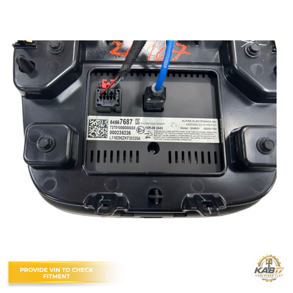 2019–2020 Chevrolet Malibu Control Panel Controller Display Screen OEM 84567687 — view 2