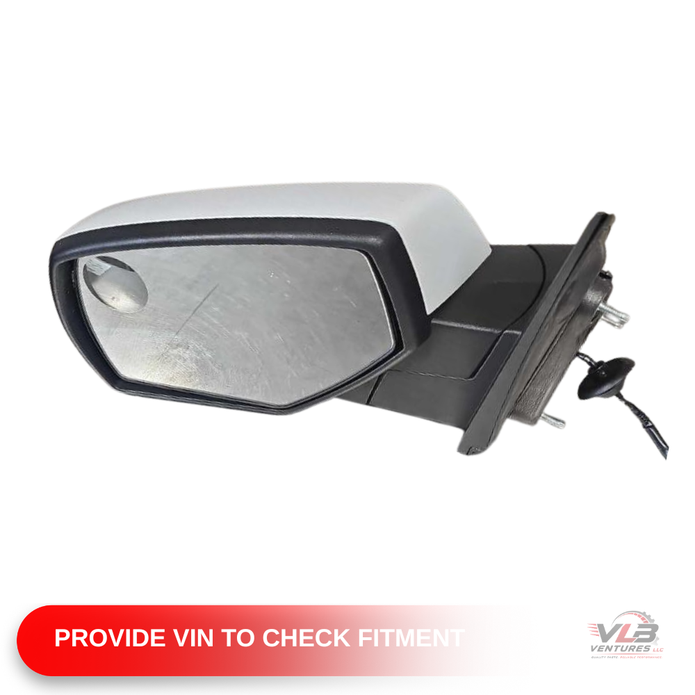 2014–2019 Chevrolet Silverado 1500 Left Driver Side View Door Mirror White — view 3