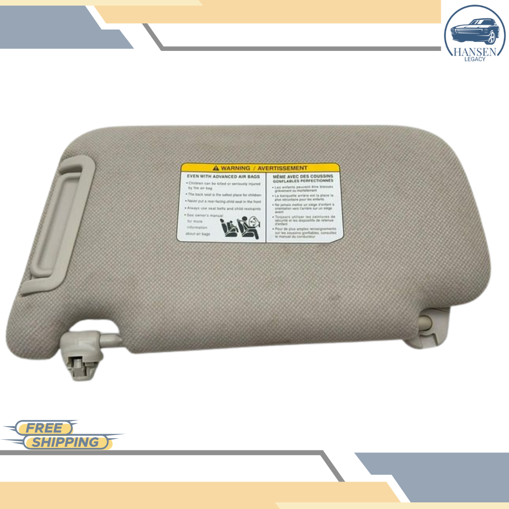 2013–2019 Nissan Sentra RH Passenger Sunvisor Sun Visor with Mirror OEM — view 1