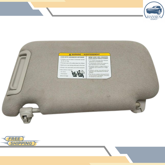 2013–2019 Nissan Sentra RH Passenger Sunvisor Sun Visor with Mirror OEM — view 1