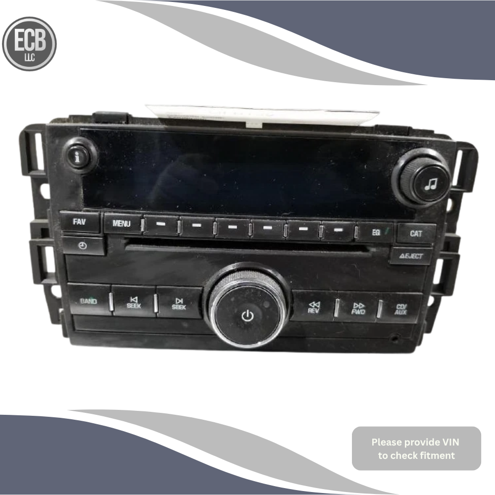 2007–2013 Chevrolet Silverado 1500 CD MP3 Player Radio Receiver OEM — view 1