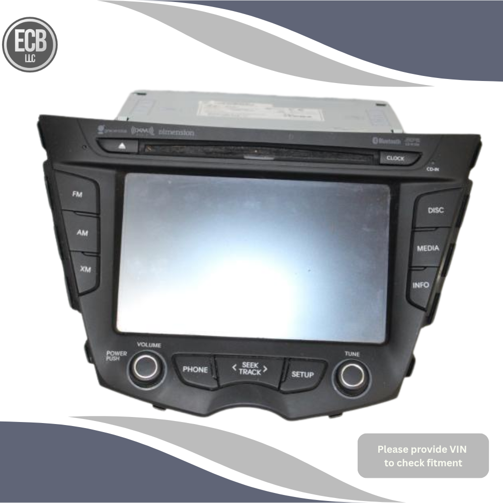2012–2015 Hyundai Veloster Radio Receiver Display Screen with Navigation OEM — view 1