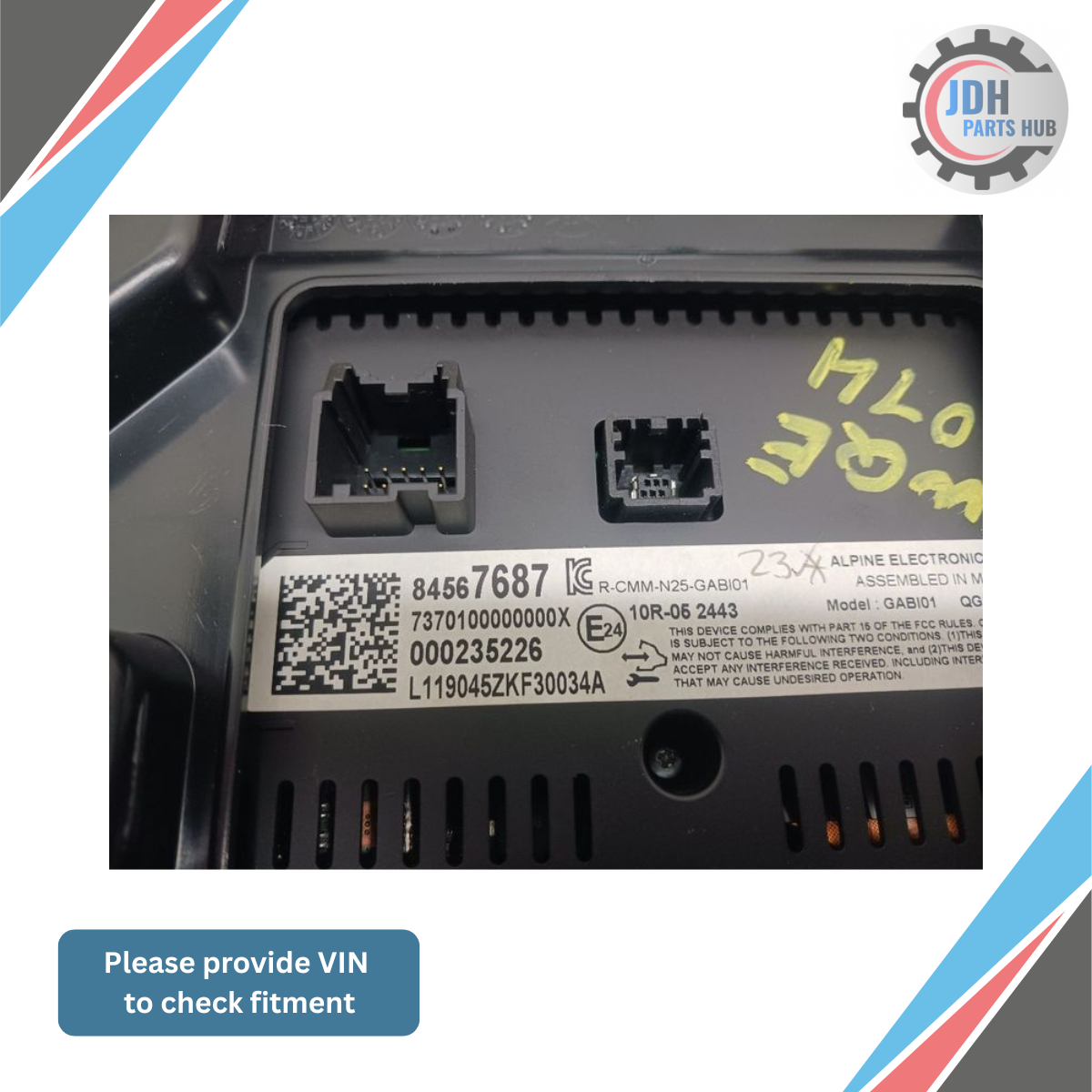 2019–2021 Chevrolet Malibu Radio Control Display Screen OEM — view 3