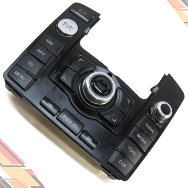 2012–2015 Audi Q7 Console-Mounte<wbr/>d Radio Control Panel Audio System (Option 8RF) — view 4