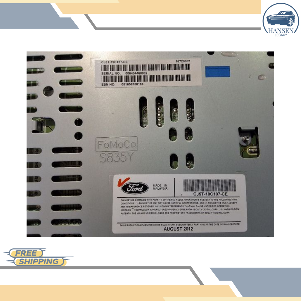 2013–2015 Ford Escape AM FM CD Radio Receiver OEM — view 5