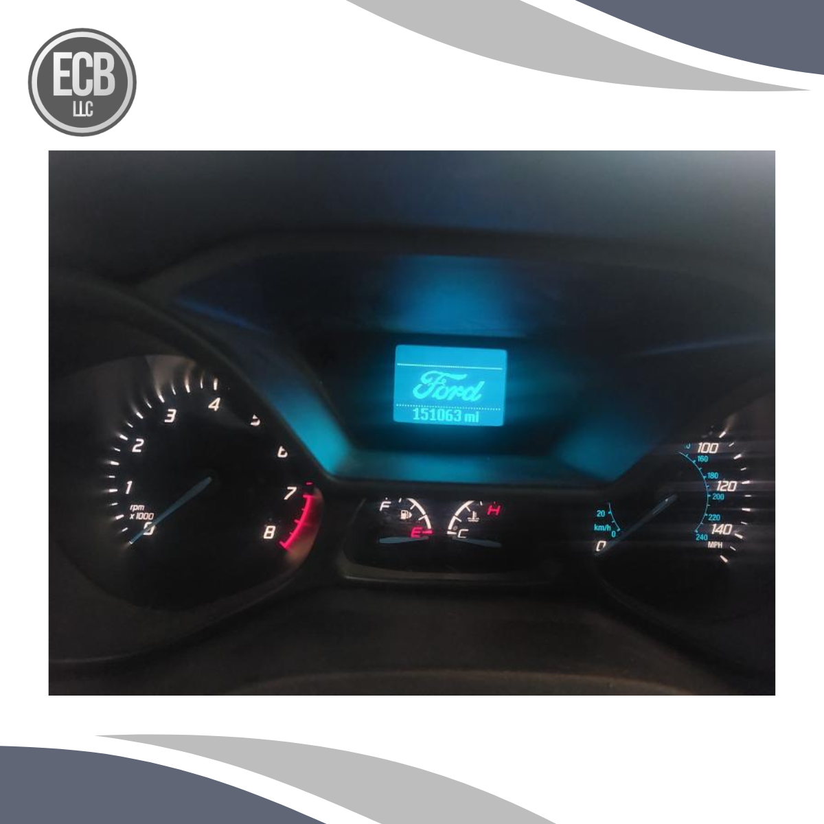 2015–2017 Ford Transit 150/250/350 Front Dash 4.2" Info Display Screen OEM — view 4
