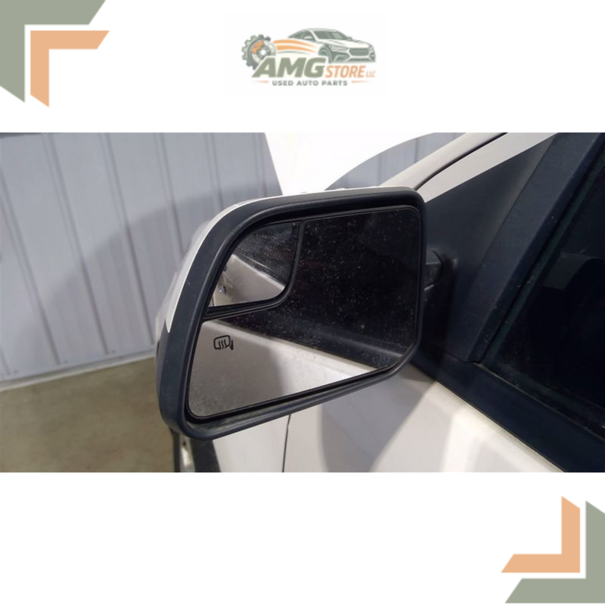 2011–2014 Ford Edge Left Driver Side View Door Mirror Power White LH OEM 12 13 — view 3
