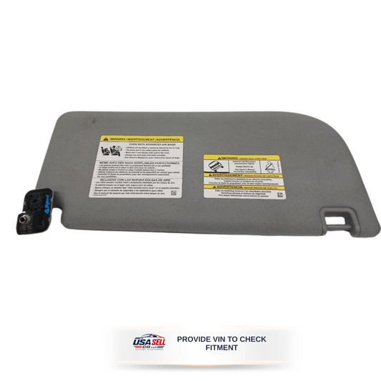2021–2025 Ford F150 Driver LH Interior Gray Cloth Sun Visor OEM — view 1