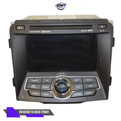 2011 Hyundai Sonata Radio Receiver with GPS Navigation OEM — view 1