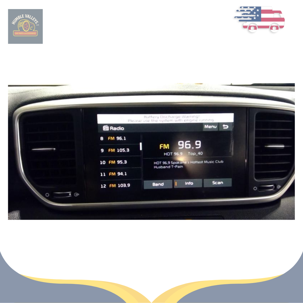 2020–2021 Kia Sportage Radio Receiver Display Screen ID 96160D9220FHV OEM — view 2