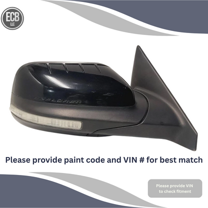2011–2015 Ford Explorer Right Passenger Side View Door Mirror Power Black OEM — view 1