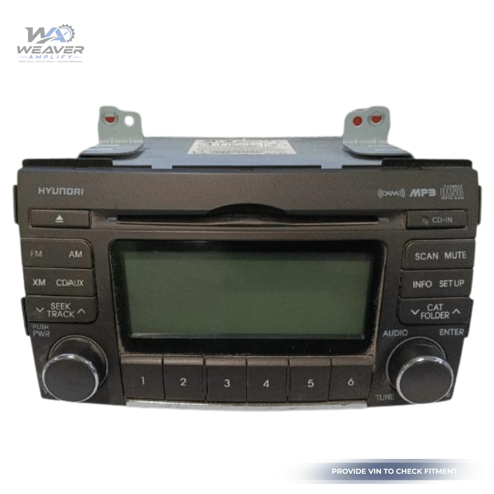 2009–2010 Hyundai Sonata Radio Receiver Display AM FM CD XM 96185-3K100 OEM — view 1