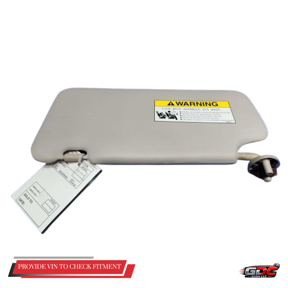 2015–2020 Honda Fit Passenger RH Sun Visor Gray OEM — view 2