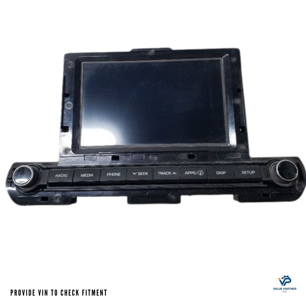 2017–2019 Hyundai Elantra AM FM Radio Receiver with Display Screen OEM — view 1