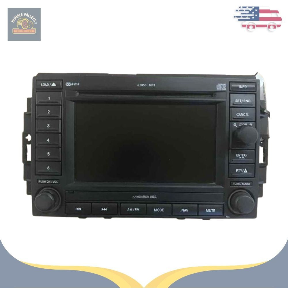2005–2007 JEEP DODGE CHRYSLER Navigation Radio REC 6 Disc CD Player OEM 05 06 07 — view 1