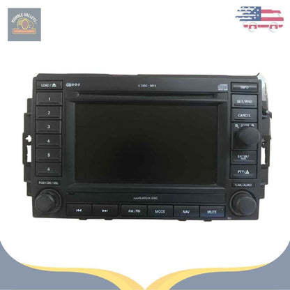2005–2007 JEEP DODGE CHRYSLER Navigation Radio REC 6 Disc CD Player OEM 05 06 07 — view 1