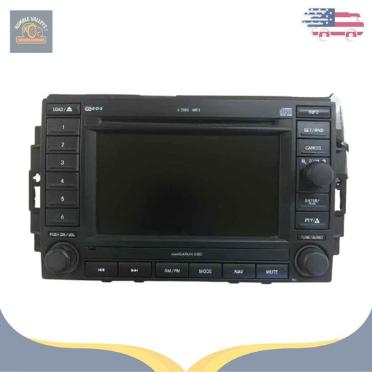2005–2007 JEEP DODGE CHRYSLER Navigation Radio REC 6 Disc CD Player OEM 05 06 07 — view 1