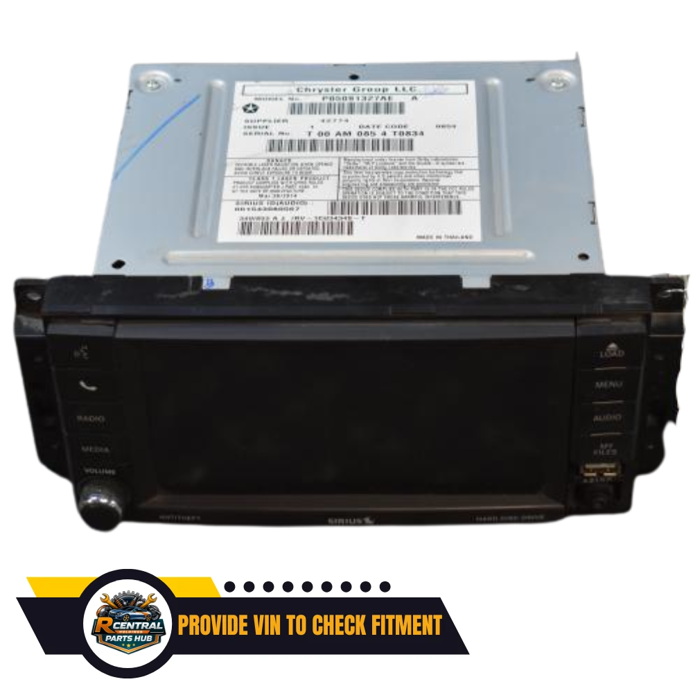 2012–2019 Chrysler Town & Country Radio MULTIMEDIA SATELLITE AM FM CD RBZ OEM — view 2